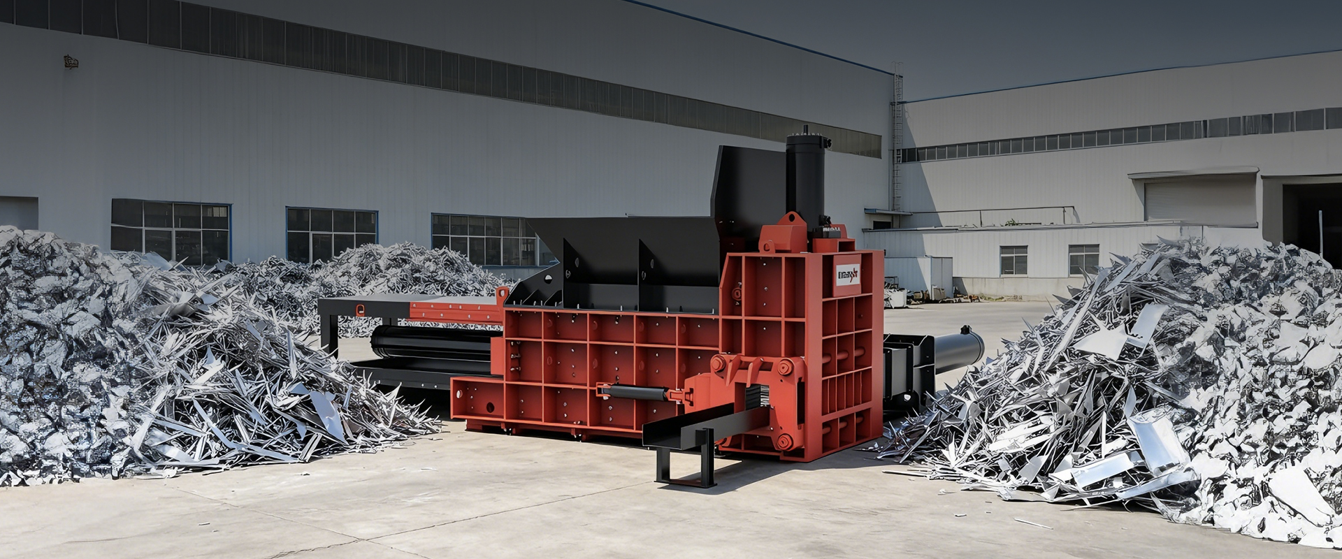 Triple Compression Metal Baler Enfardadeira de metal de compressão tripla