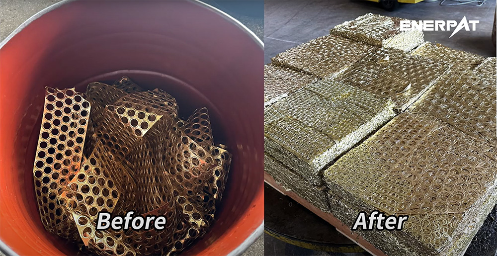 Teste de sucata de lat&atilde;o