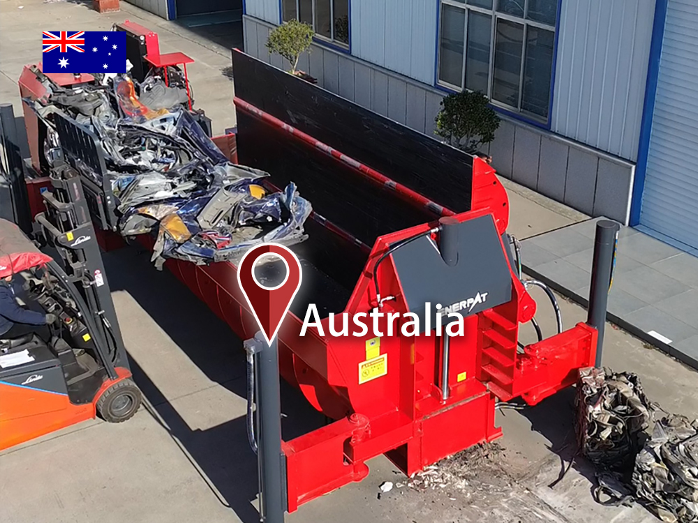 Austrália: ENERPAT Compactador de carro AMB-SCE5000 para venda instalado