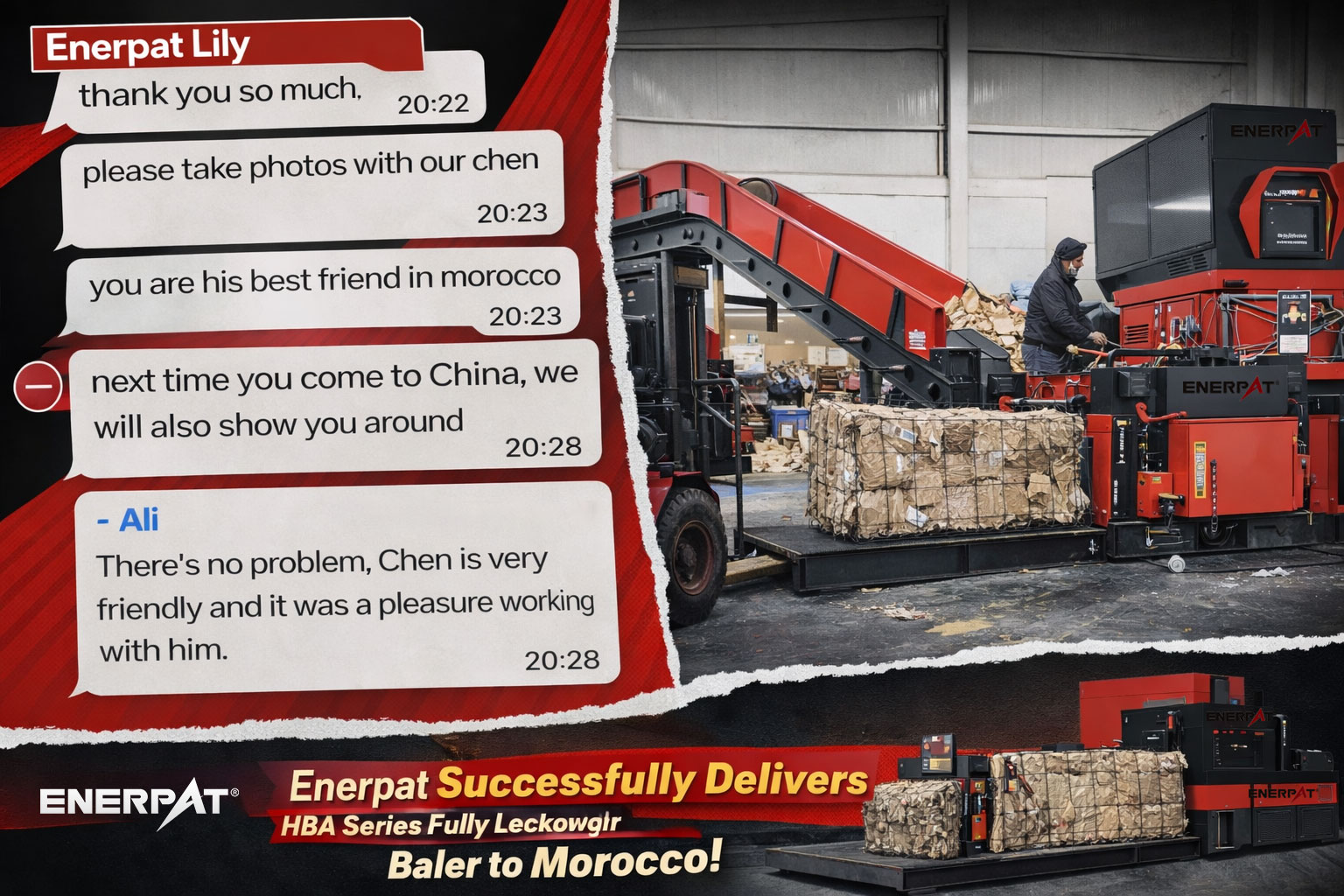 enfardadeira de papel&atilde;o horizontal para venda