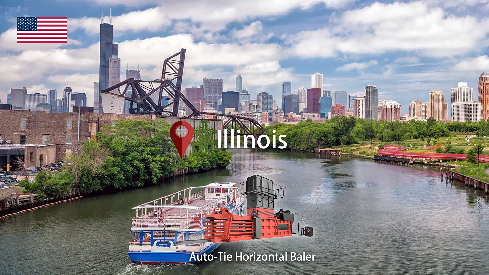 Por que a indústria de reciclagem de Illinois depende da máquina compactadora automática de papelão