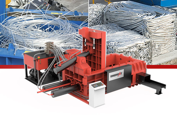 ENERPAT Fabricante de prensa enfardadeira de sucata AMB-L2520-315