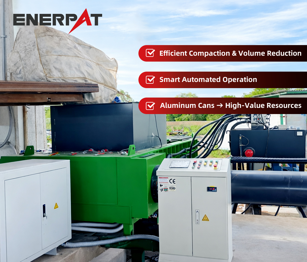 M&aacute;quina compactadora de lata de alum&iacute;nio