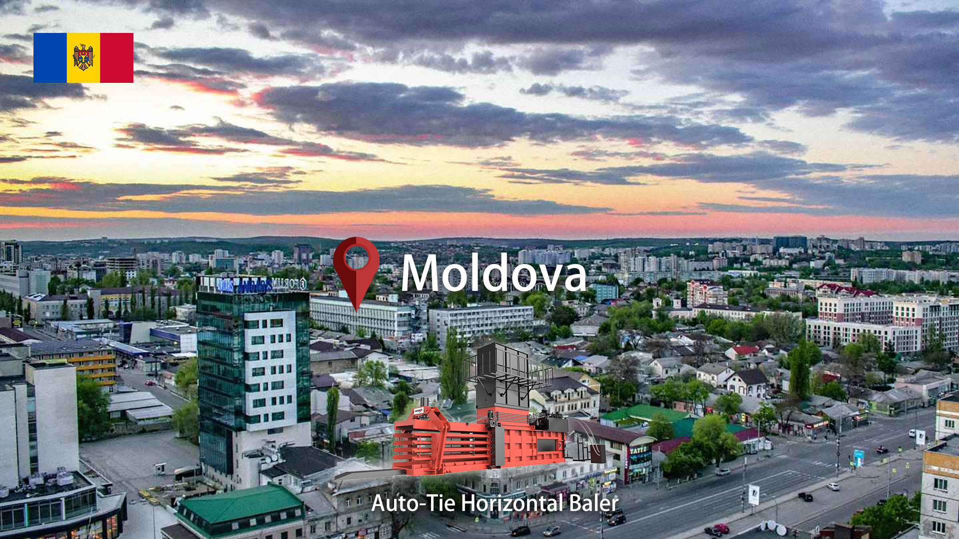 Moldávia: ENERPAT enfardadeira automática de papelão instalada