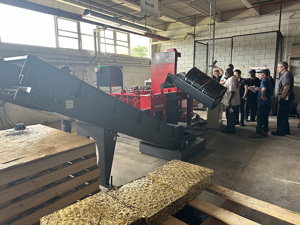 Compactador de sucata tipo porta AMB-L1480-160T