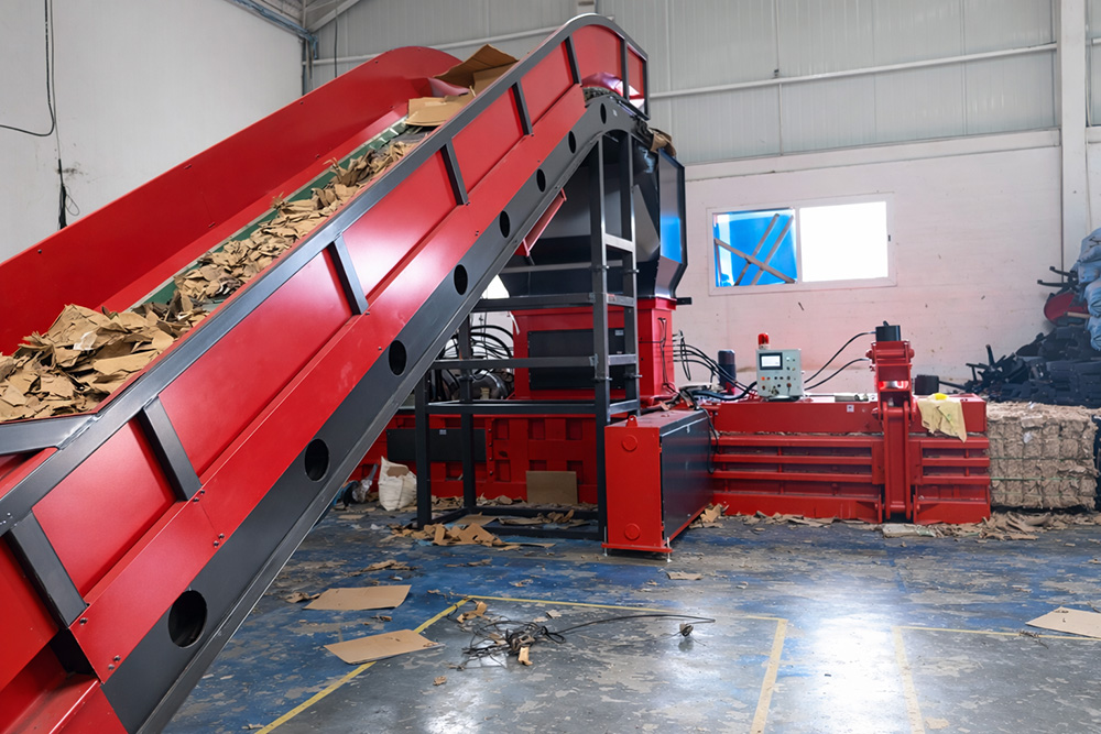 enfardadeira de papel&atilde;o horizontal para venda