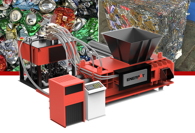 AMB-H1612-200 alumínio industrial pode triturador enfardadeira fábrica