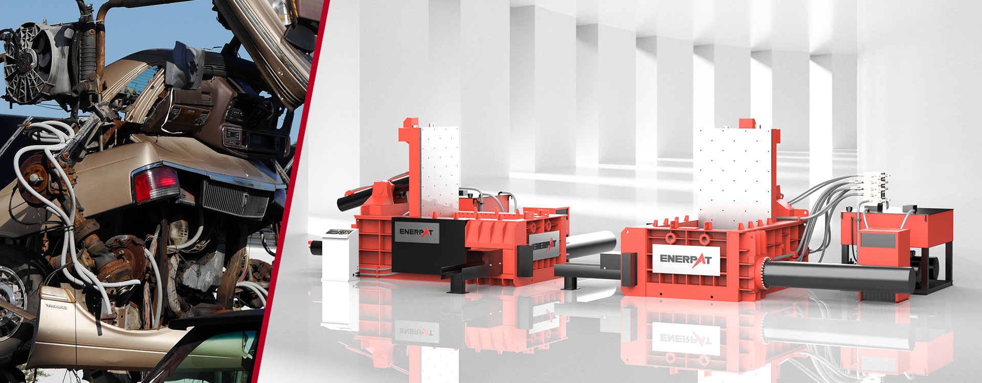 M&aacute;quina enfardadeira de a&ccedil;o estilo tampa da ENERPAT