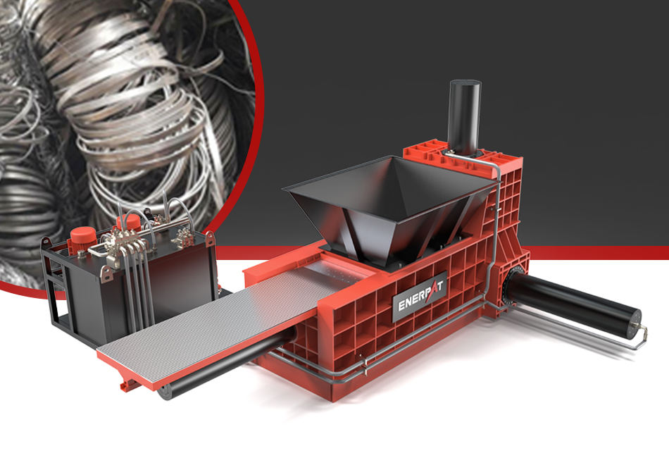 Equipamentos de reciclagem industrial e sistemas de enfardamento