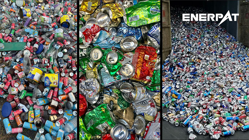 latas de alum&iacute;nio